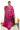 Borderless Soft Silk Saree With Chex  | Hot Pink + Maroon