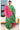 Cotton Mix Saree | Emerald + Pink